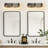 3-light Matte Black Vanity Light, Modern Globe Glass Bathroom Wall Sconce For Mirror-1541934169-1541934166