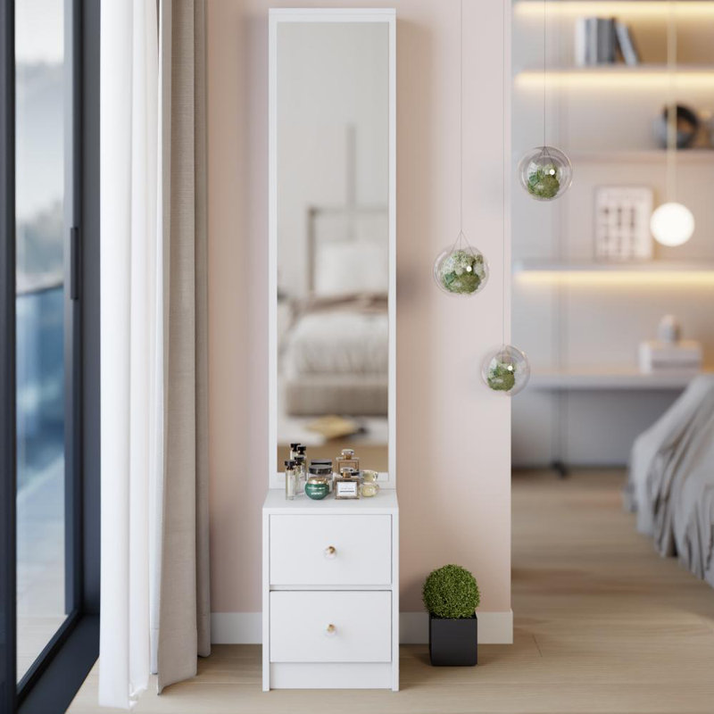 63" Full Body Mirror Cabinet with High-Capacity Storage