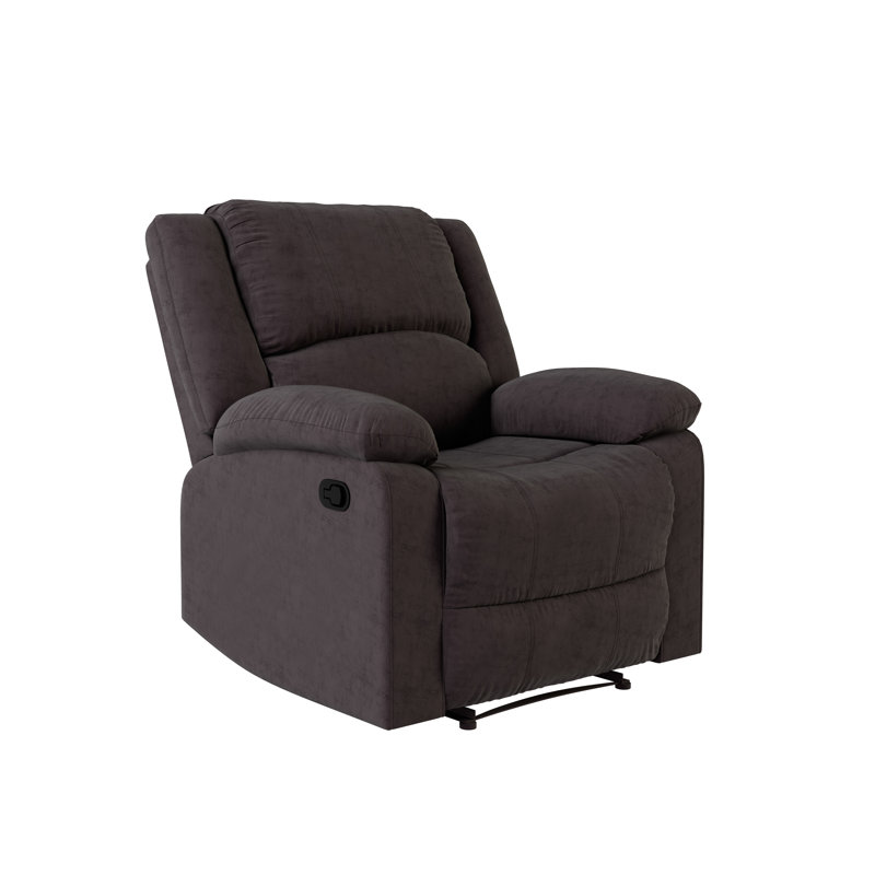 Fauteuil inclinable manuel de 37,8 po Sanie, Microfibre chocolat