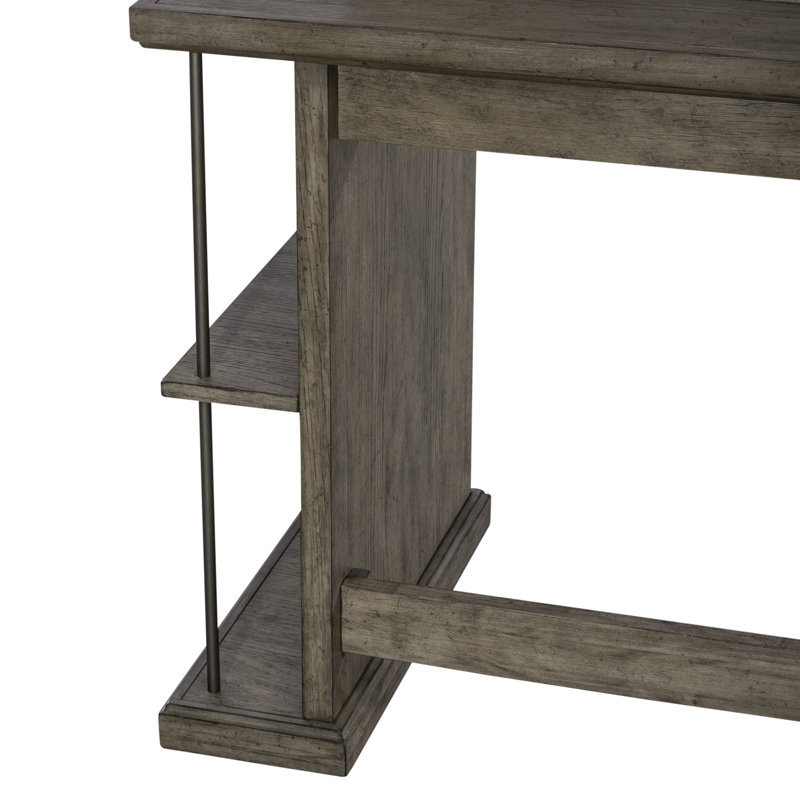  Arroyo Console Bar Table w/ Charging Station & Shelves