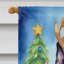 Drapeau de Noël maison de renne-112702184