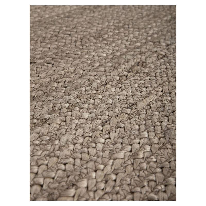 Nele Jute Rug, Taupe, Round 60 cm