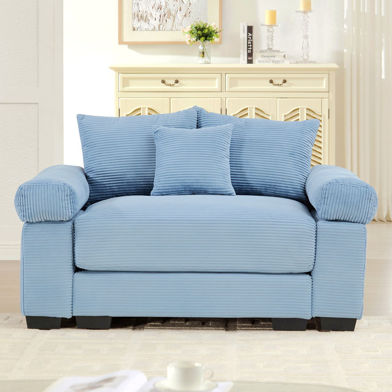Canapé modulaire surdimensionné 54,3 po Cloud, Bleu