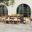 Table de patio et chaises d'extérieur 7 pièces-953822798