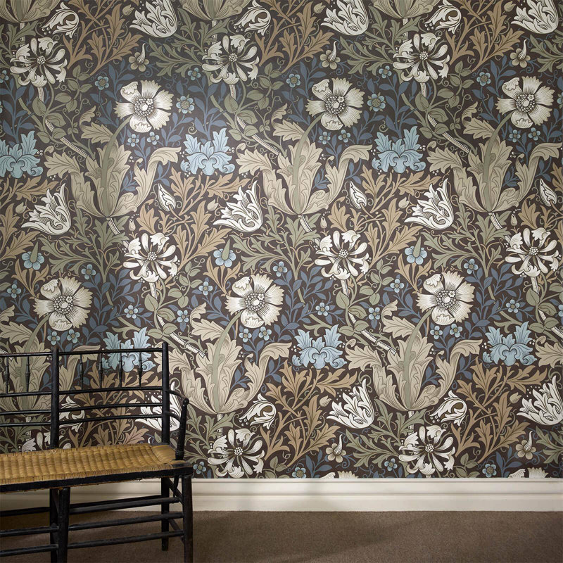 COMPTON MAGNA Wallpaper - Bark 9'10" - full height wallpaper