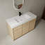 Meuble-lavabo autoportant avec lavabo en résine