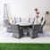 Aeryna 6-Person Round Outdoor Dining Set With Lazy Susan