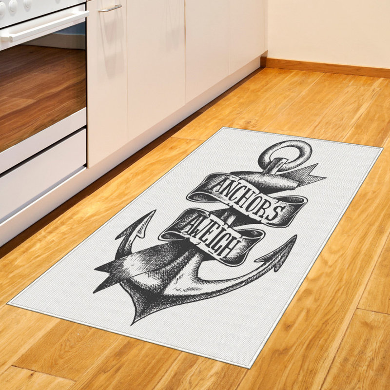 Anchor High Density Long Fiber Poly Threads Decorative Area Rug Carpet, Rectangle 2'7" x 5'