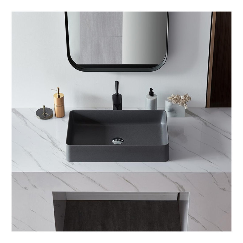 Lavabo vasque moderne en pierre de quartz