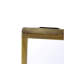 Miroir tulipe 32 x 1 x 32 po, cadre en métal doré, design moderne, salle de bain, décoration murale d'entrée