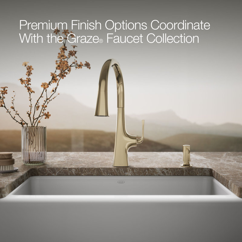 Graze Soap/Lotion Dispenser, Vibrant French Gold