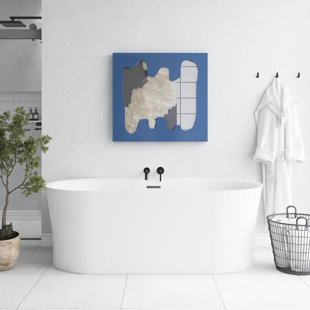 67" Freestanding Soaking Acrylic Bathtub