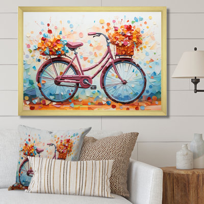" Bicycle Harmonious Pedals Pointillism III "