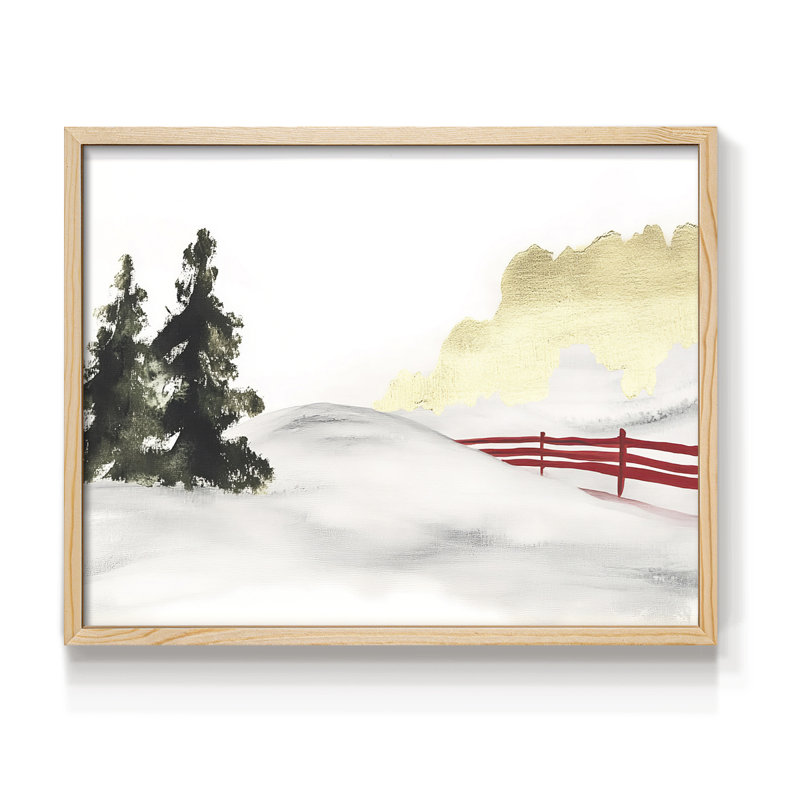 «Chirstmas Art» - Impression encadrée, Naturel, H 16 po x l 20 po