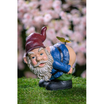 Gnome Mooning Statue