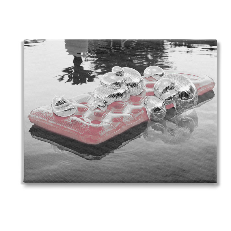 DiscoBallesPoolFloatCanvesWallArtbyZiweiLi, H 36 po x l 48 po