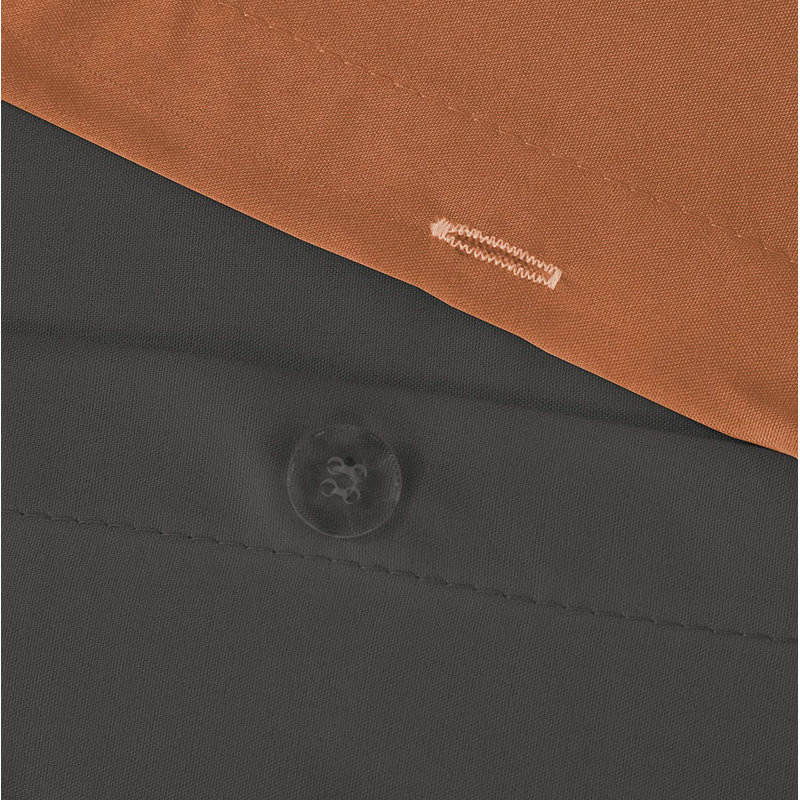 Microfiber Solid Colour Duvet Cover Set with Pillowcases Included, Super King - 2 Standard Pillowcases, Orange/Grey