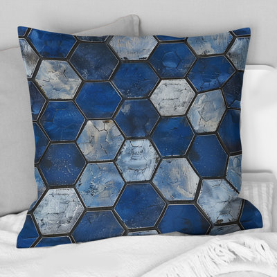 Glam Hexagon III - Glam Throw Pillow