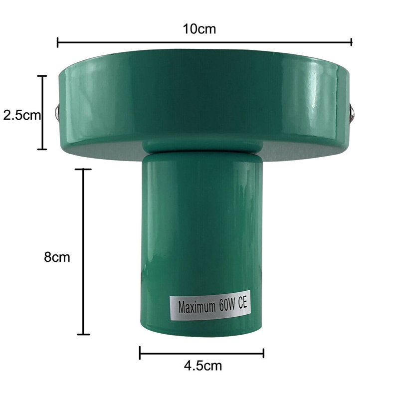 Avalea Semi Flush Mount, Green
