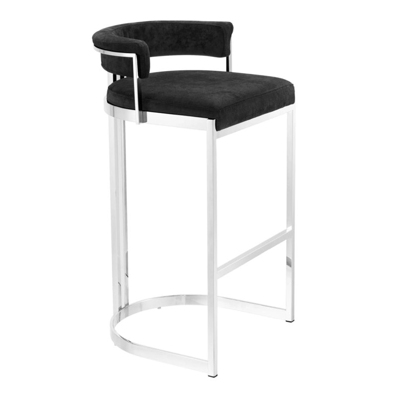 Dante Upholstered Stool with Metal Frame, Counter Stool (27” Seat Height)