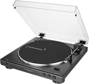 Tourne-disque à courroie entièrement automatique Audio-Technica AT-LP60X-BK (noir), Black
