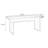 Retro Black Rectangular Solid Wood Dining Table-334356891