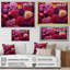 «Pink Chrysanthemums Gardens Collage I - Chrysanthemums», art mural-2012760353-2012760355