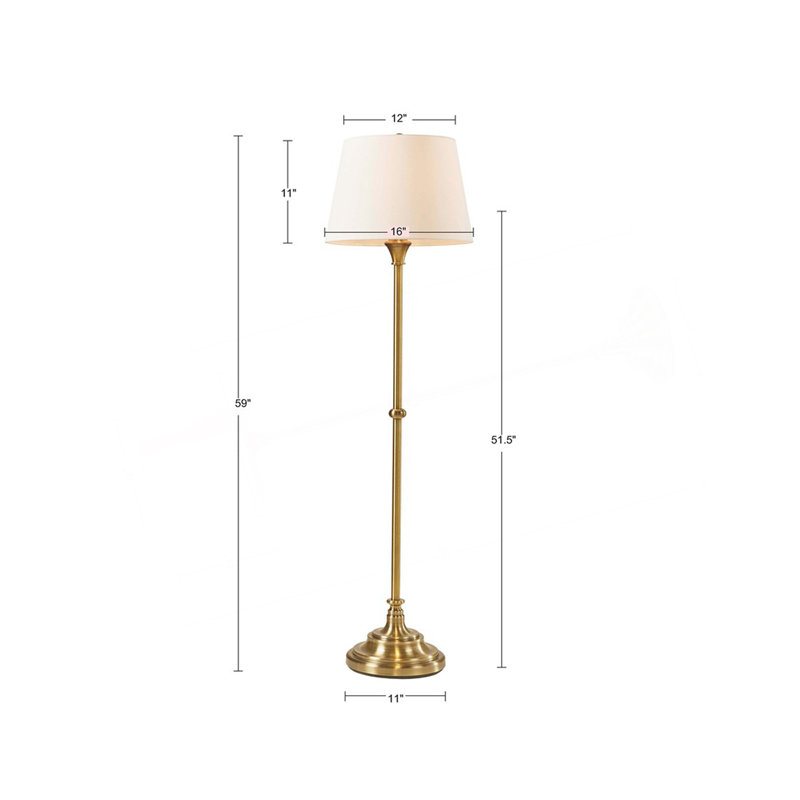 Lampe sur pied H 59 po