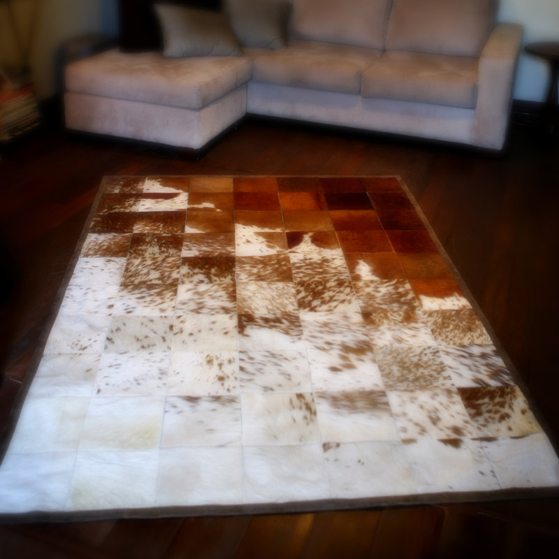 Gaucho Cowhide Area Rug, Rectangle 4'6" x 5'9"