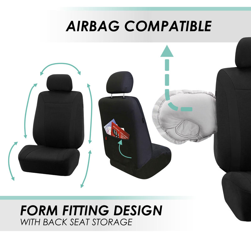 Cosmopolitan Seat Covers Full Set, Black