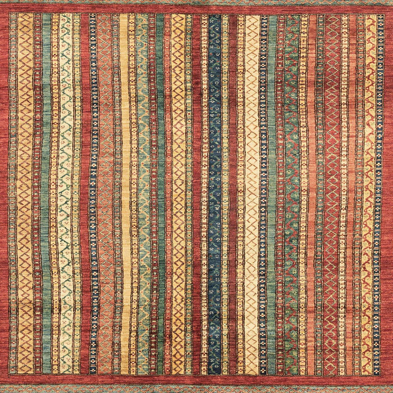 Abstract Indoor Rug, Square 4'