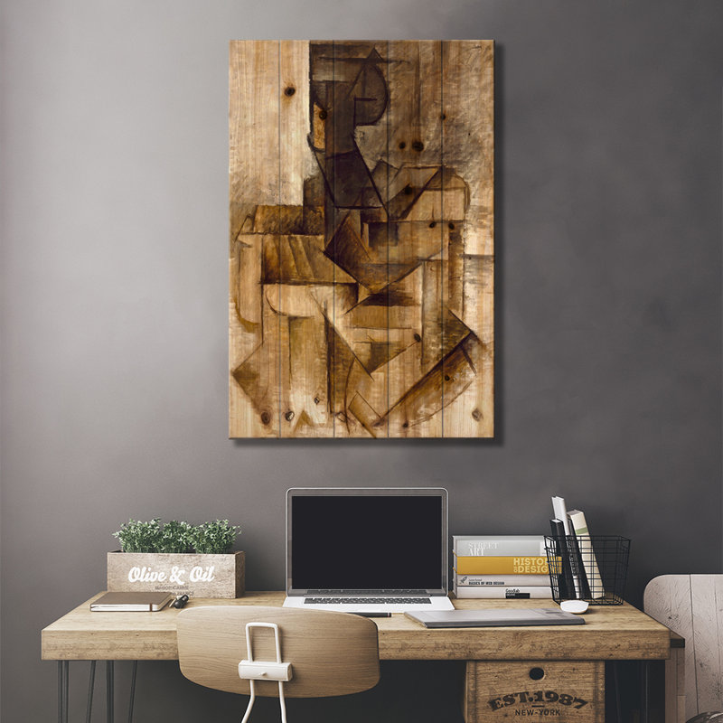 " The Rower " by Pablo Picasso, Canvas, 40" H x 26" W x 1.5" D