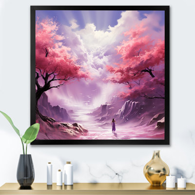 «Pink and White», fantaisie, fantaisie, art mural