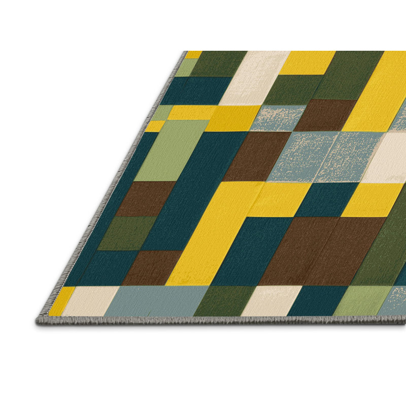 Terra Tiles Rug, Rectangle 2' x 3'