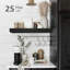 3 tablettes flottantes noires