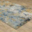 Tapis bleu abstrait Ronny-1669923758
