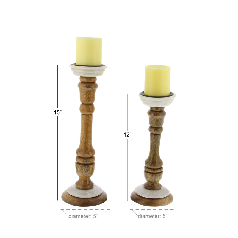 15'' H Iron Tabletop Candlestick