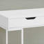 Computer Desk, Home Office, Laptop, Storage Drawers, 48"L, Work, Laminate, White Metal, Contemporary, Modern (Desk)-514741261
