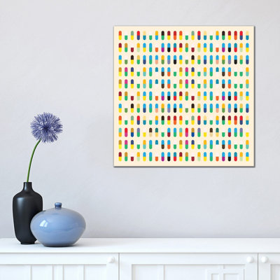 Modern Art- 10 Capsules by 5by5collective - Wrapped Canvas Square Print