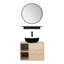 Ensemble de meuble-lavabo simple mural 24 po avec miroir Bitha-2104412240