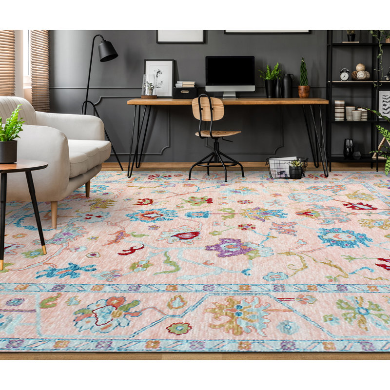 Floral Area Rug, Rectangle 9' x 12'