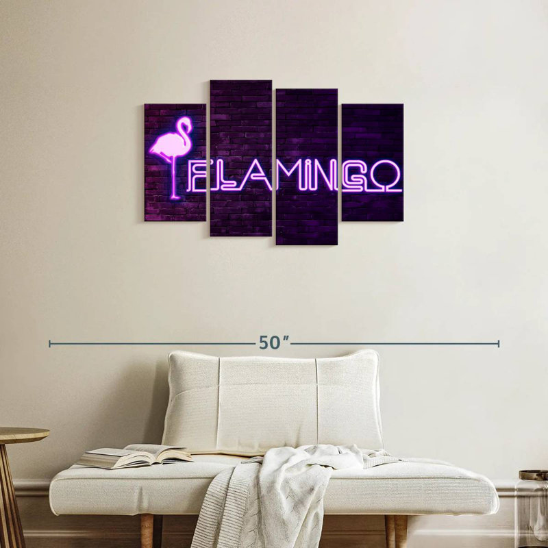 Flamant rose Brampt, H 22 po x l 36 po
