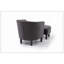 Chaise Salem G00203-C + repose-pieds, brun foncé-132751315