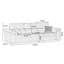 Coussin de canapé modulaire gris en lin et coton gris-78495568-78495582