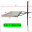 360° Rotating Campfire Grill, Heavy Duty Steel Adjustable Height Fire Pit Grill, Portable Outdoor Cooking Grill