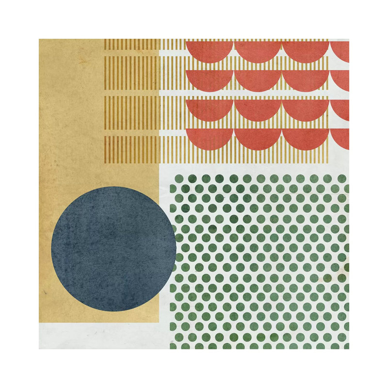 Toile en métal Stepreix - Soleil rouge VI par Melissa Wang