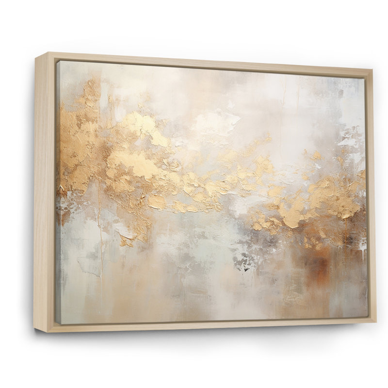 «Elegant Sky Whispers V», reproduction sur toile, H 24 po x l 32 po x P 1 po, Cadre naturel flottant
