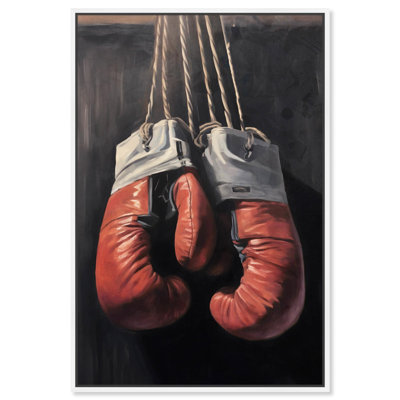 Affiche classique de gants de boxe rouges par Art Remedy
