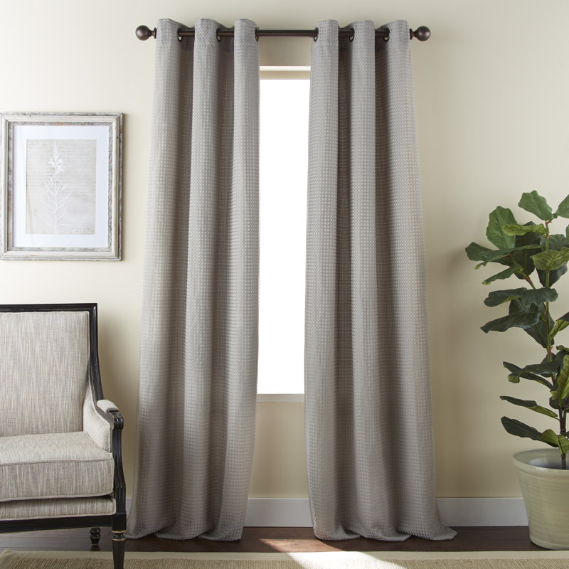 Kreitler Semi Sheer Curtain Pair, Taupe
