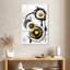 Avery, peinture abstraite dorée V-108523743